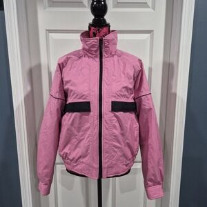 Obermeyer Ski Jacket Womens 14 Pink Coat Insulated Igloo Vintage *Flaws